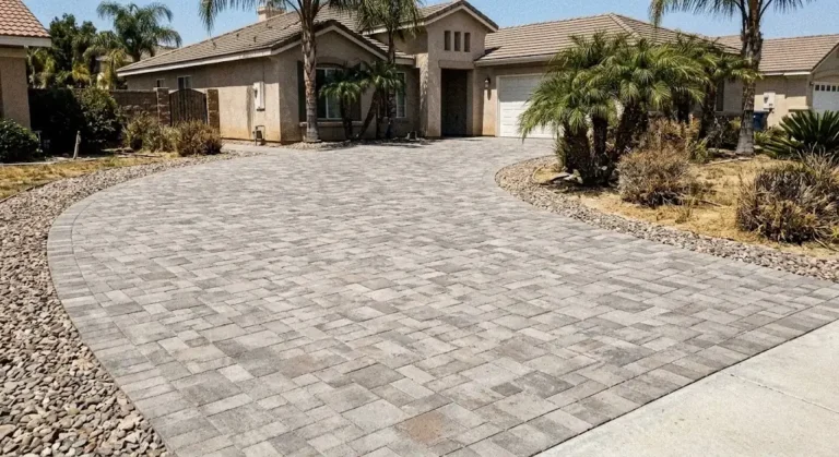 paver driveway after in rancho cucamonga, ca